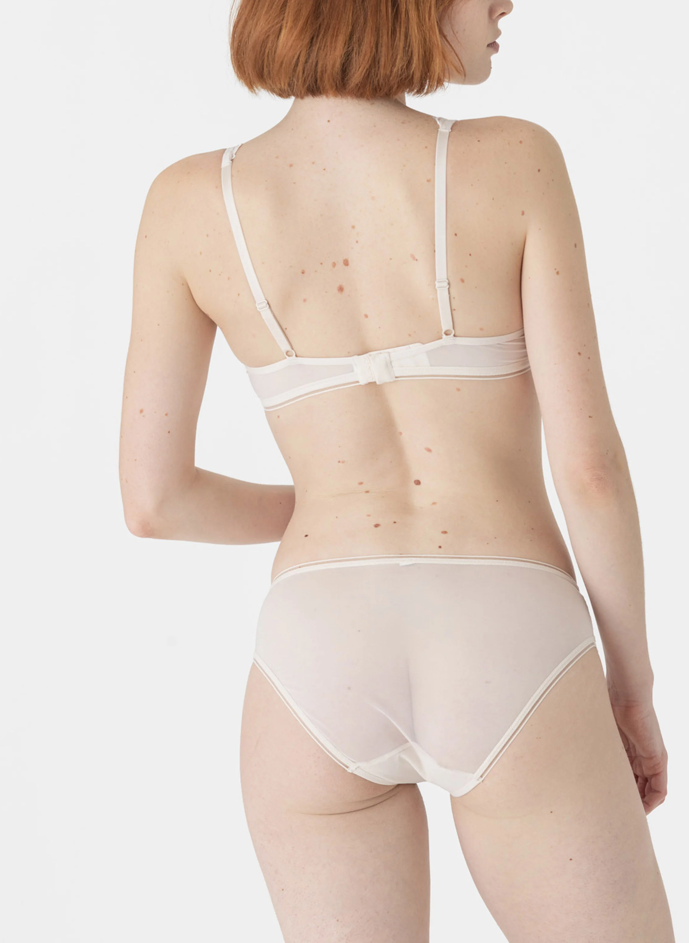 SIN - Soutien-gorge triangle avec armatures en dentelle | Blanc