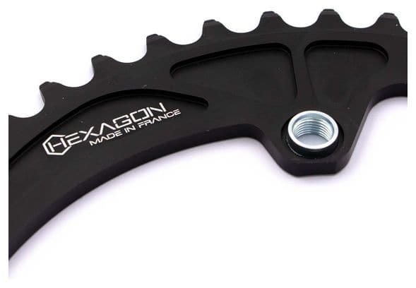 Couronne Pride Racing Hexagon 104 mm Noir
