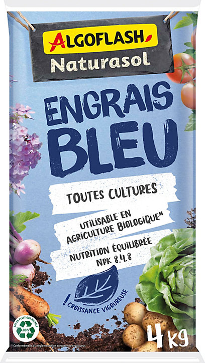 Engrais bleu toutes cultures 4kg Algoflash