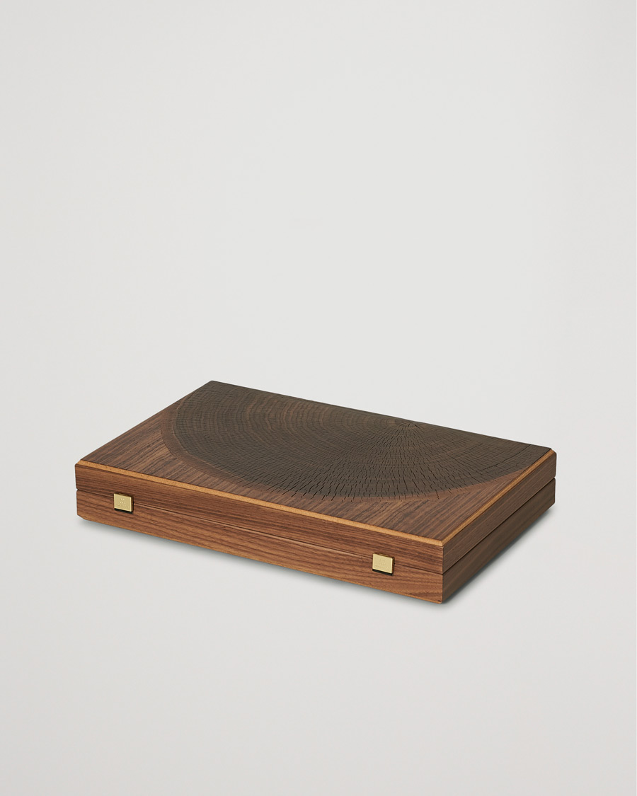 Manopoulos Walnut Natural Tree Large Backgammon
