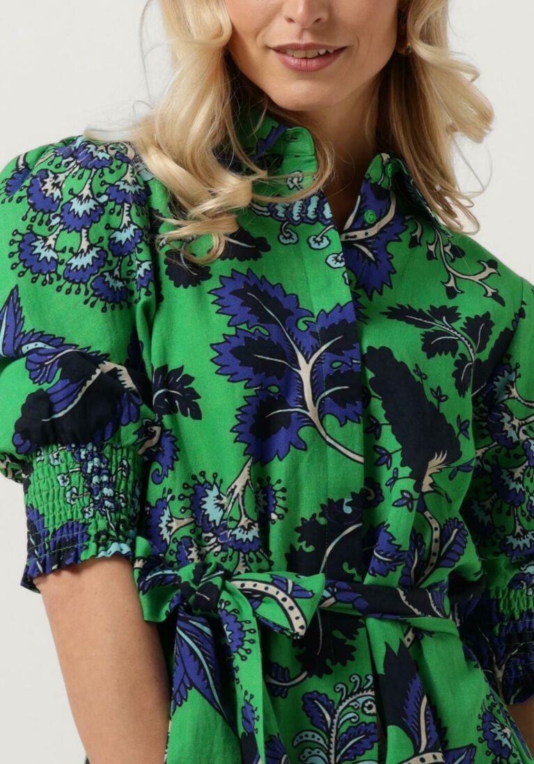 EST\\'SEVEN groene est'seven mini jurk elise dress
