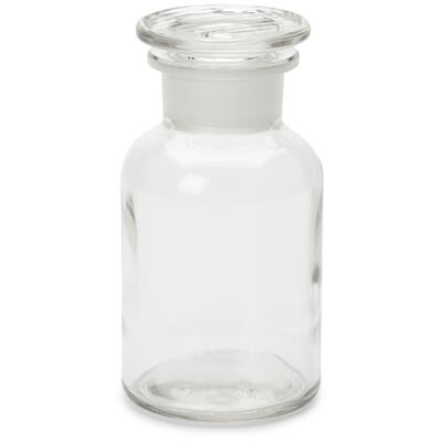 Vorratsflasche mit Glasstopfen, Volumen 250 ml, Farblos