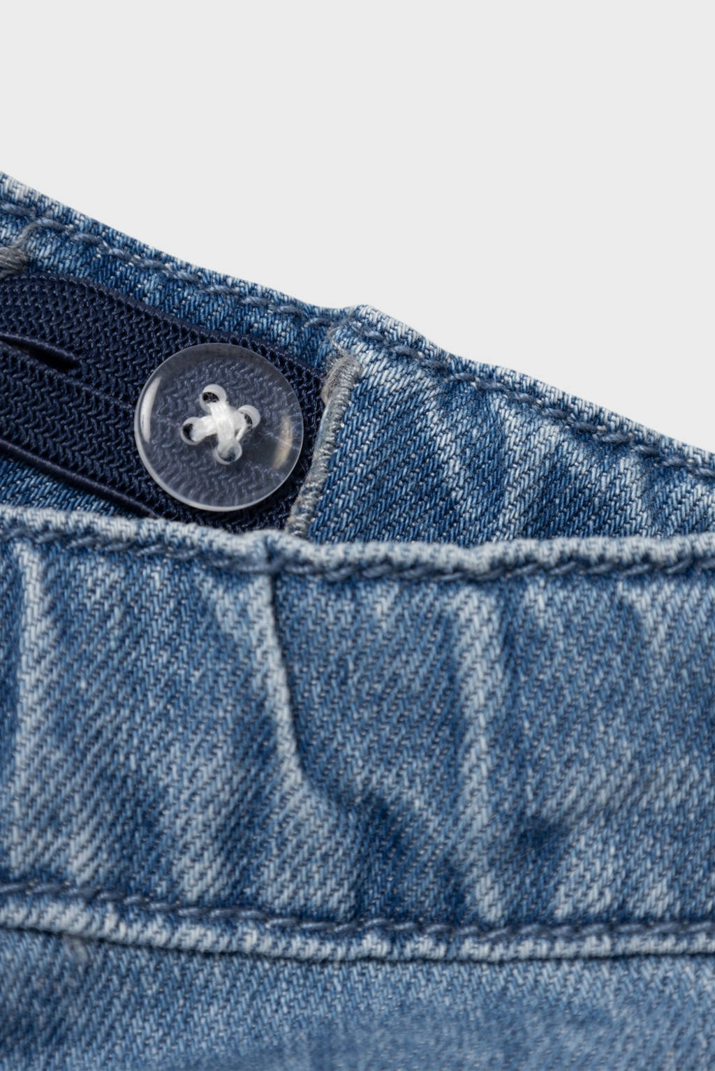 NAME IT baby gebloemde mom jeans NBFROSE medium blue denim