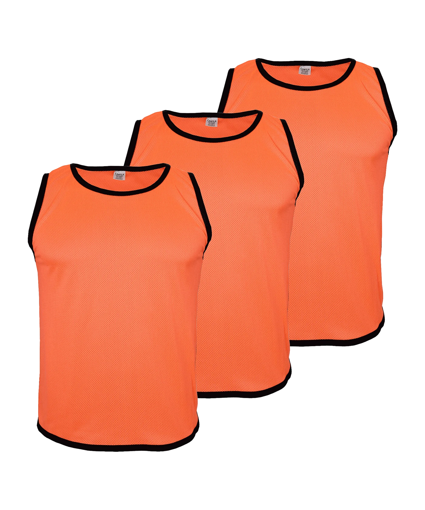 Cawila ACADEMY Trainingsleibchen 3er Set Orange