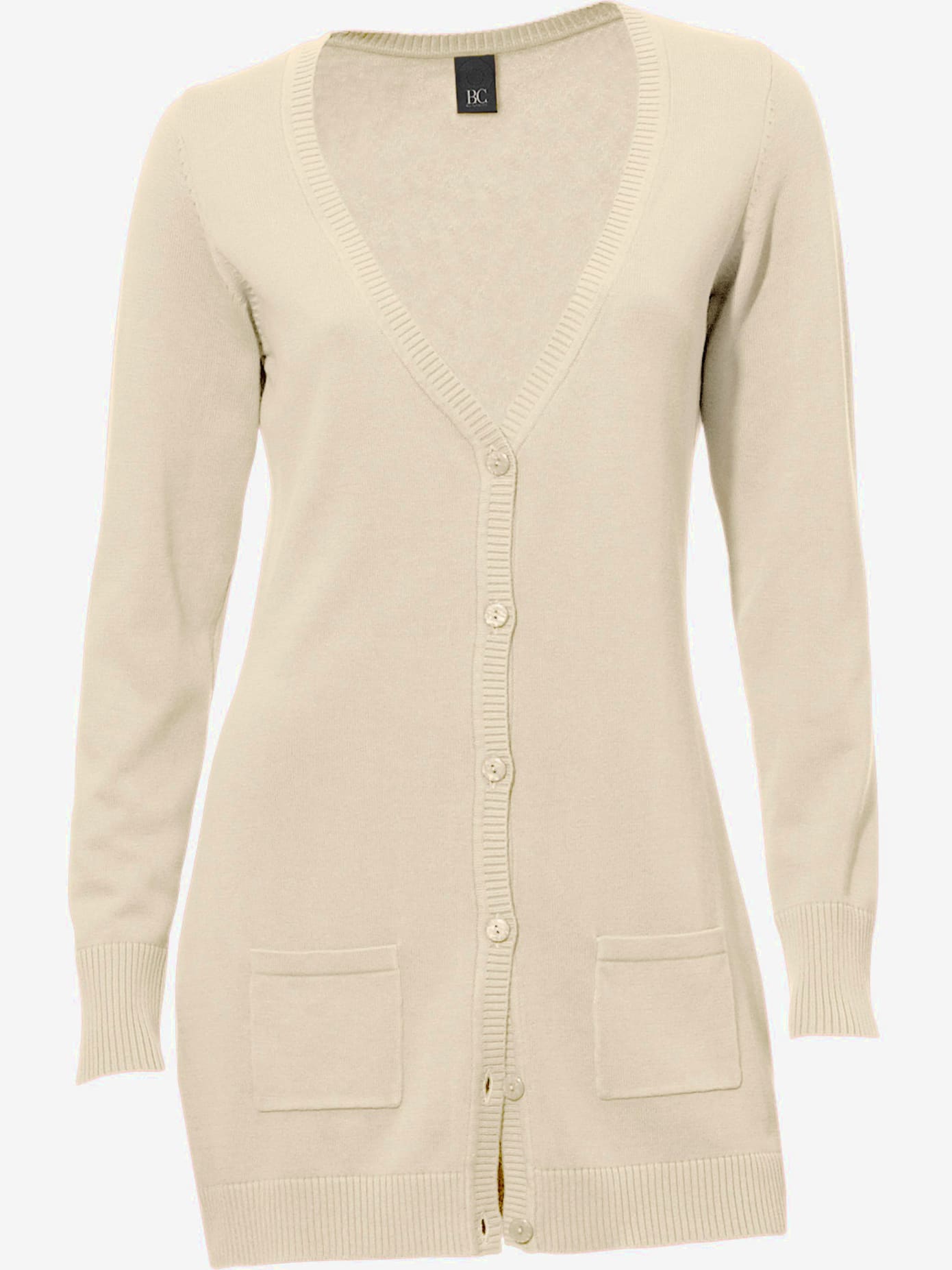 Veste en tricot fin basique incontournable, détails côtelés tendance