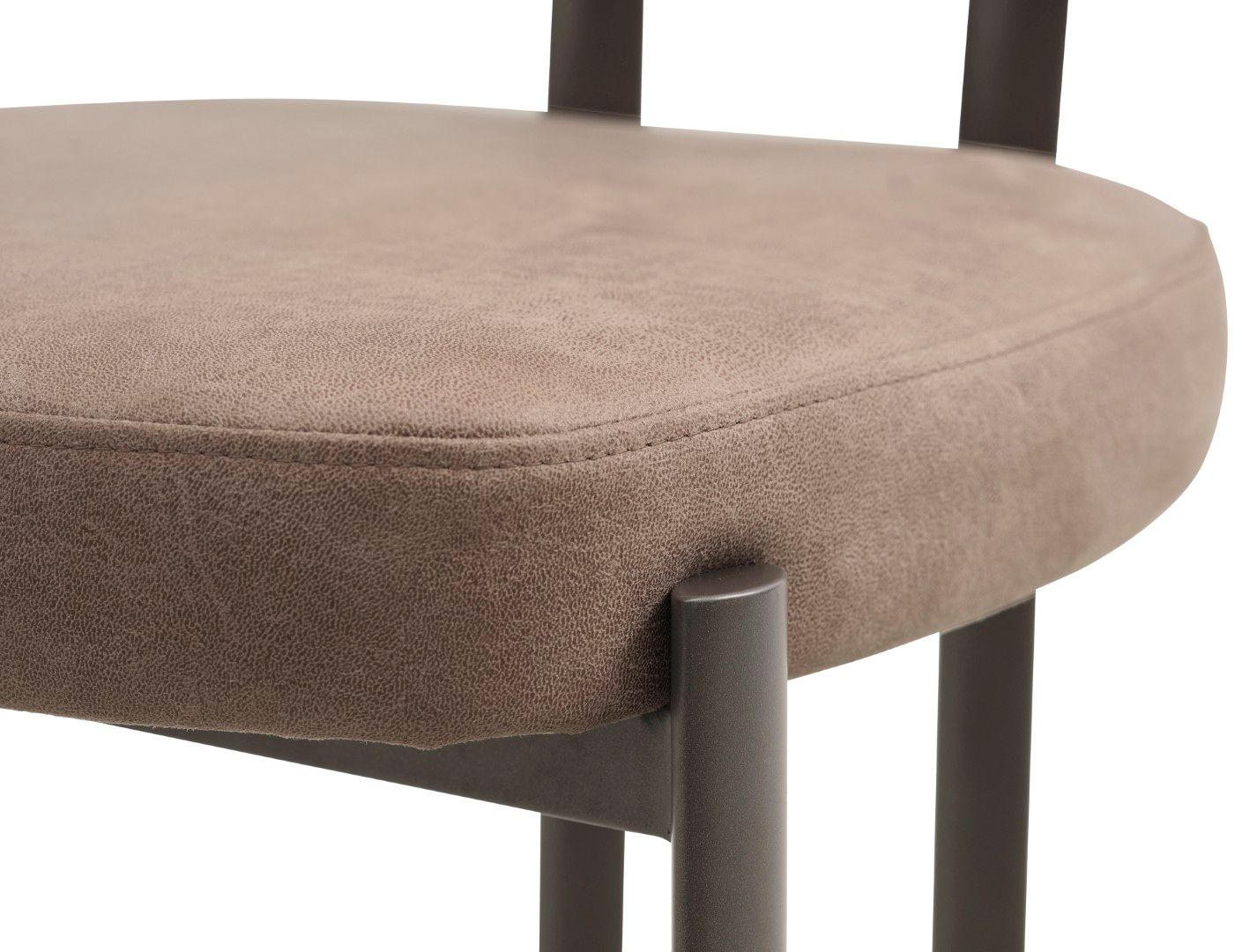Eetkamerstoel Bull Liver - Anodic Brown Ravon B46 x D55 x H82 cm