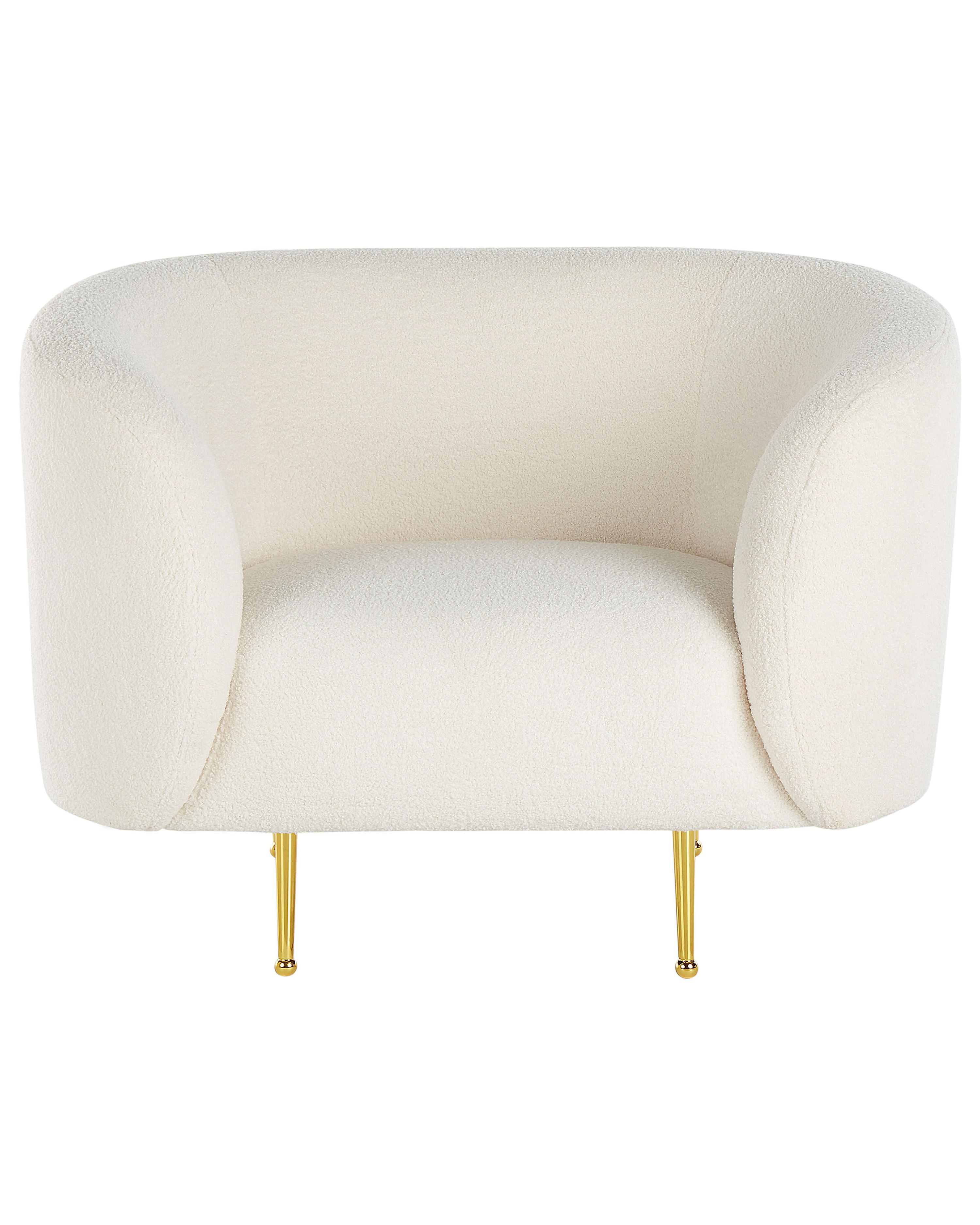 Fauteuil LOEN Bouclé Wit