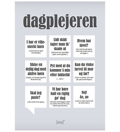 Dial?gt Plakat - 50x70 - Dagplejeren