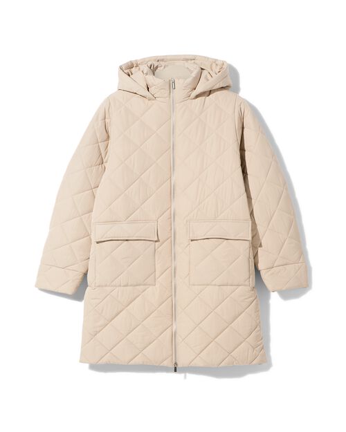 manteau surpiqué Elke pour femmes sable
