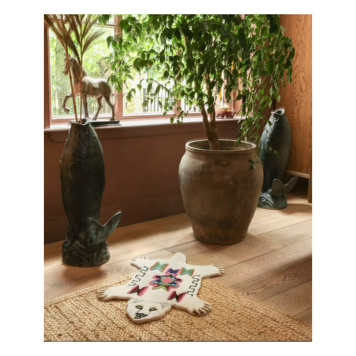 Petit tapis ours blanc kasbah Doing Goods