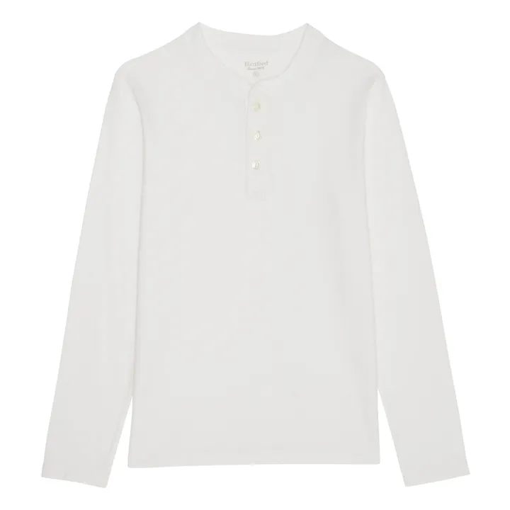 Hartford T-shirt Henley | Blanc