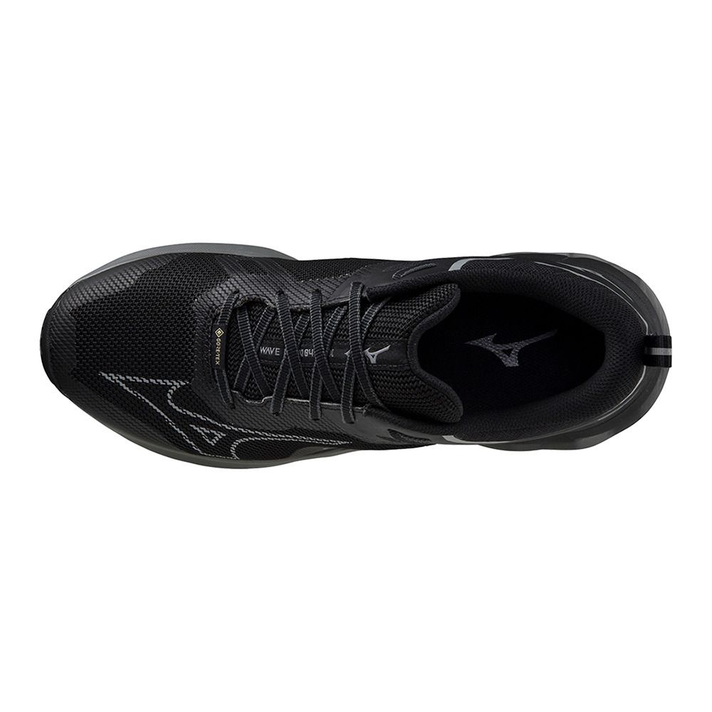 Mizuno WAVE IBUKI 4 GTX - Chaussures trail Homme black/metallic gray/dark shadow