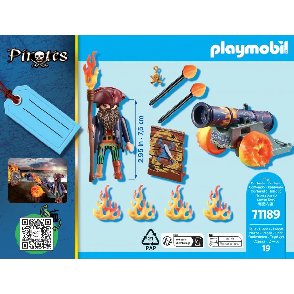 Playmobil® PLAYMOBIL 71189 Pirate et canon de feu