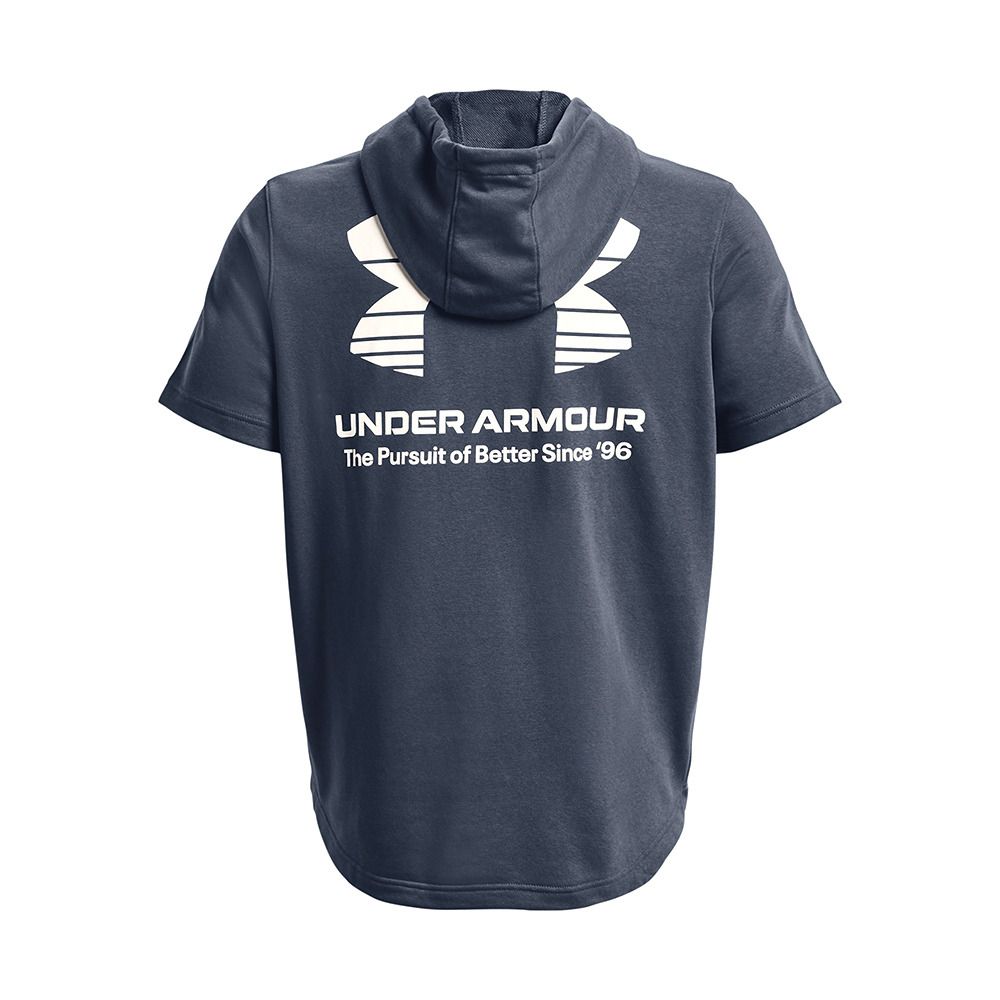 Under Armour UA RIVAL TERRY NOV - Sweat Homme downpour gray/onyx white