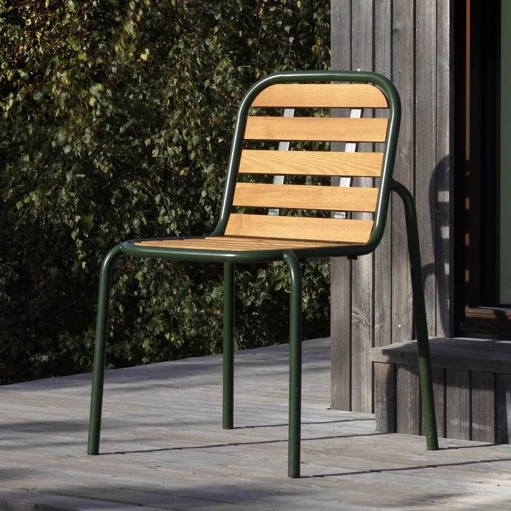 Normann Copenhagen - Vig Outdoor Stuhl, dunkelgrün