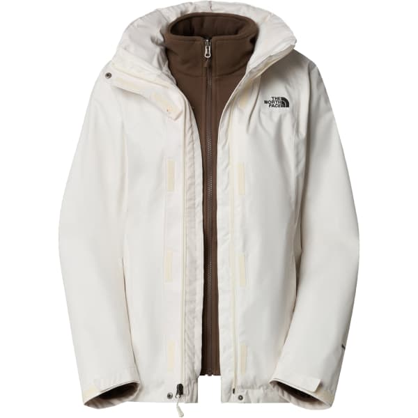 Veste randonnée THE NORTH FACE W EVOLVE II TRICLIMATE JACKET WHITE DUNE/SMOKEY BROWN