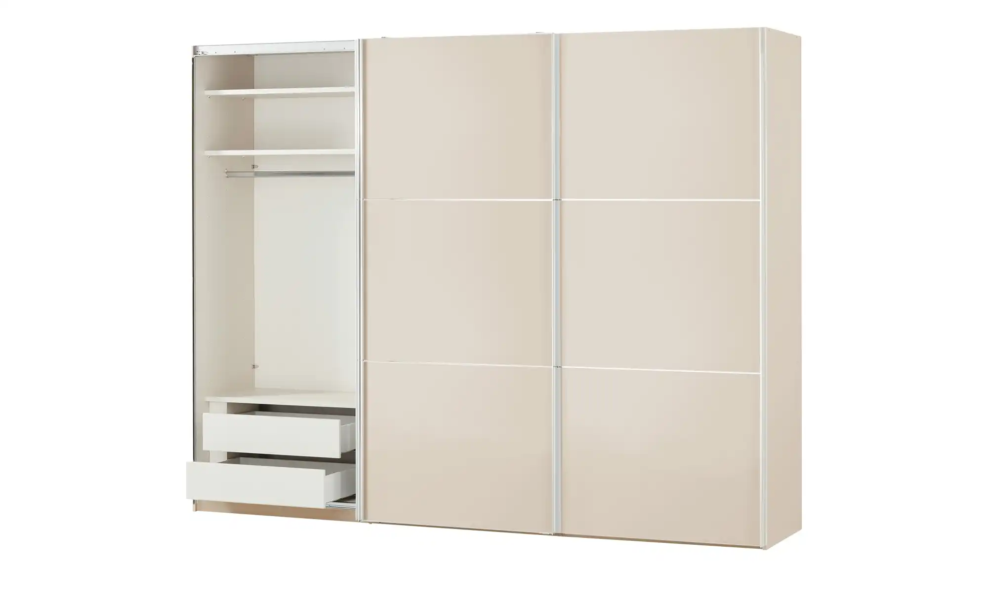Schwebetürenschrank Ensenso Glas