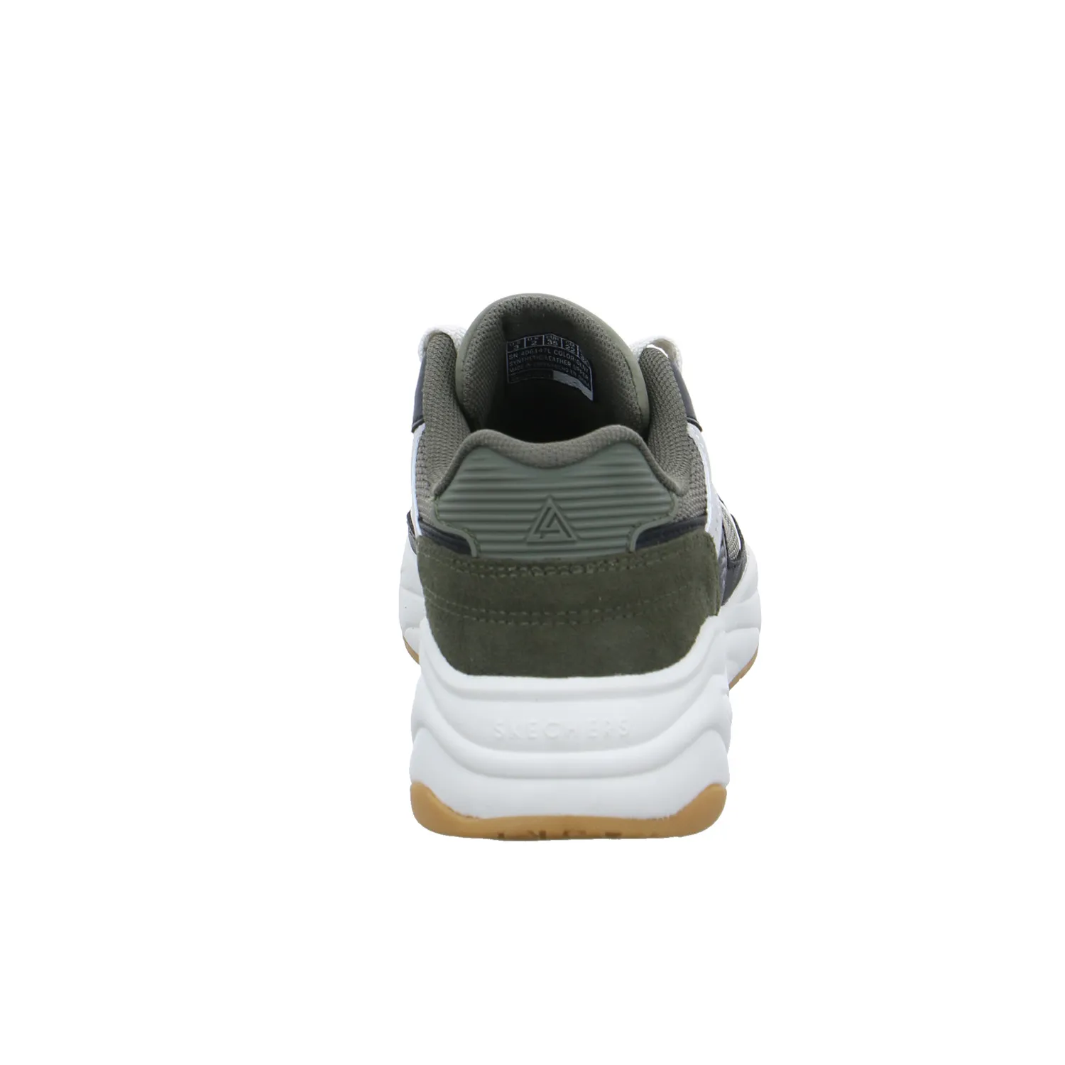 SKECHERS Jungen-Halbschuh Binder Olive Textil  Sneaker