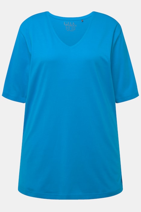 T-Shirt, V-Ausschnitt, Relaxed, Halbarm