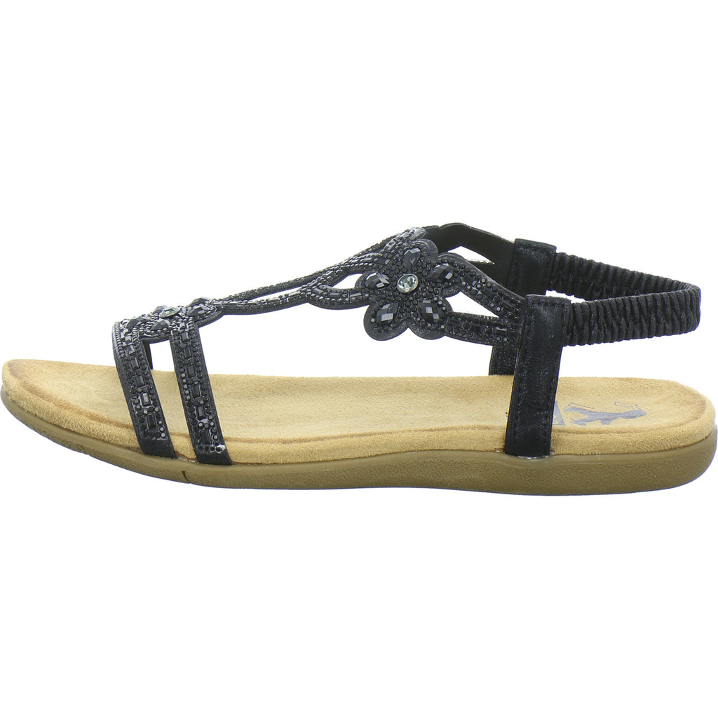 Cosmos Sandaletten Damen D1 6xD2 Schwarz