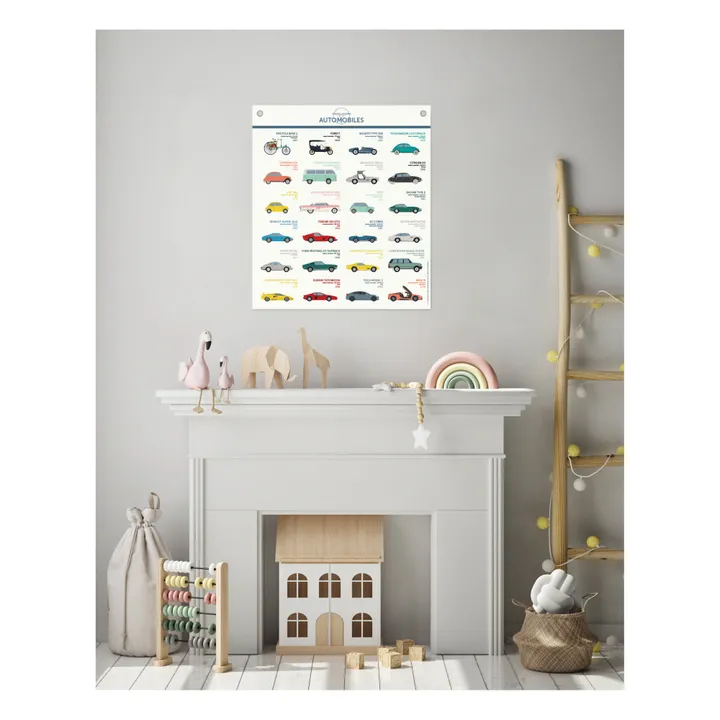 Les Jolies Planches Planche Automobiles 70x80 cm