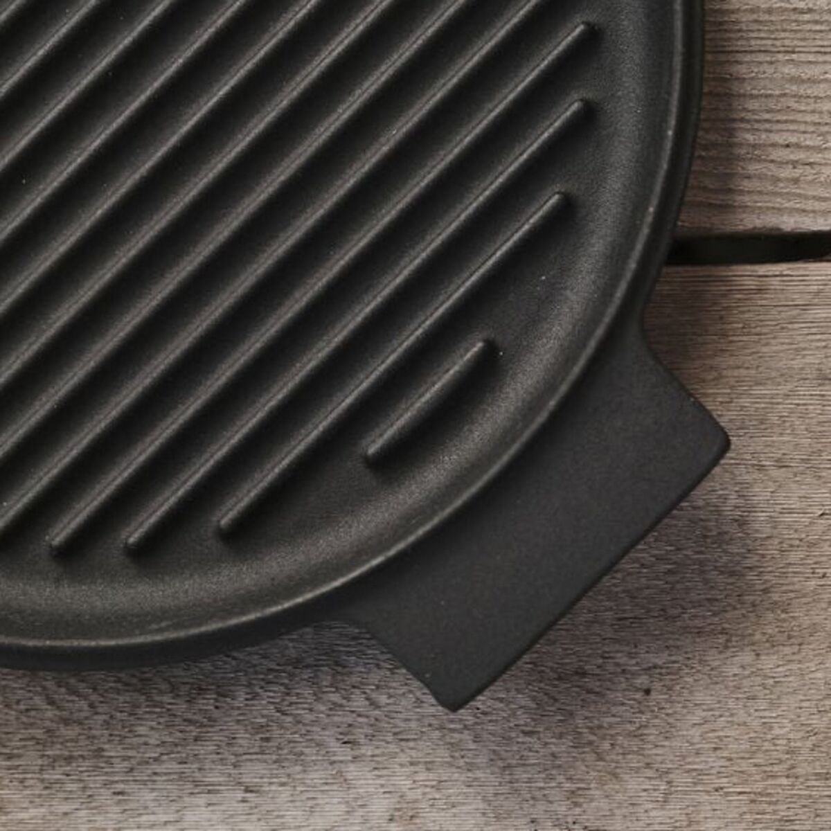Grillpanne i støpejern, 28cm.