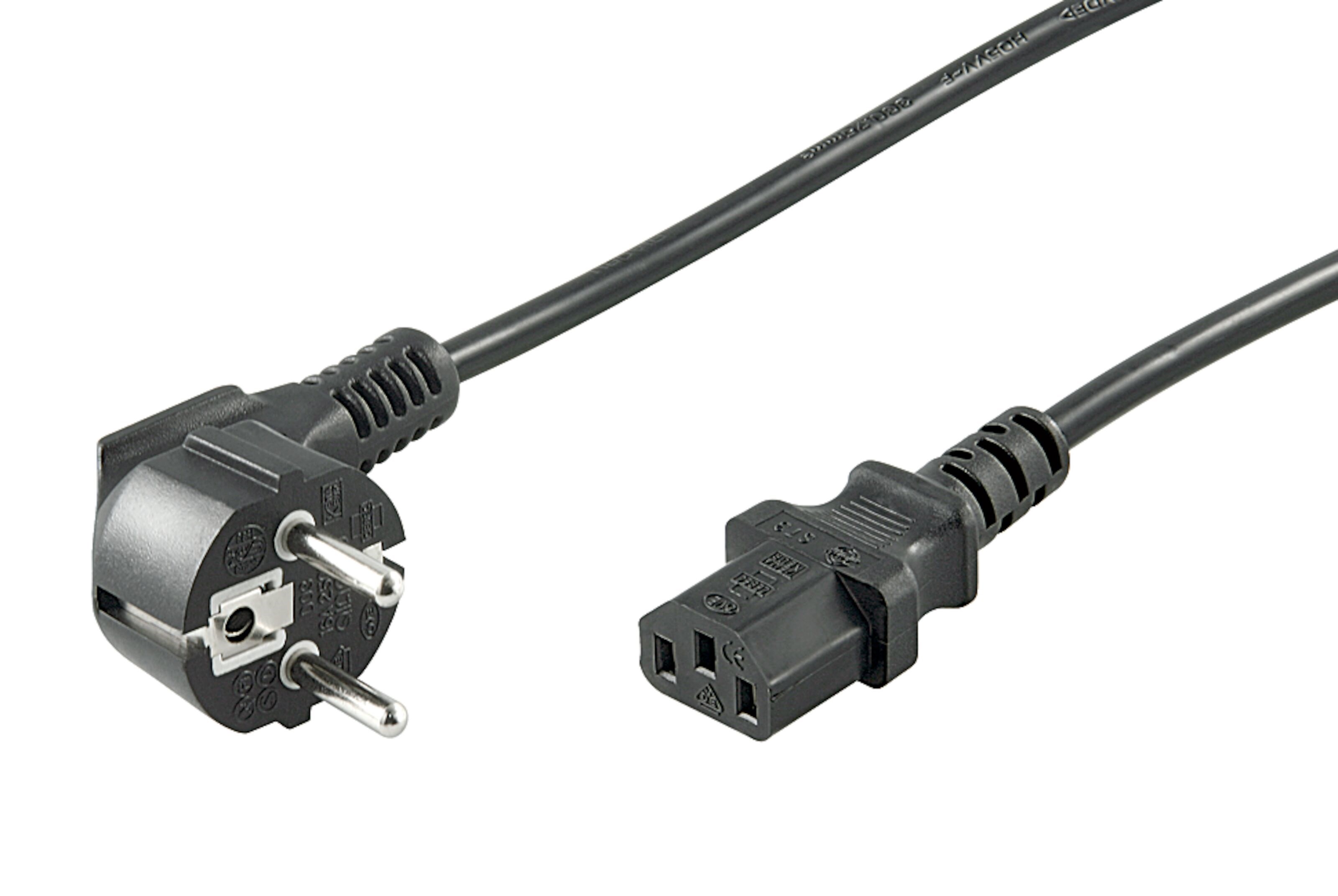 Apparatkabel C13 svart 1,5 m