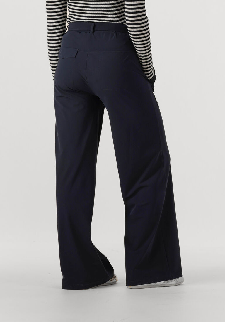 donkerblauwe penn & ink wijde broek bowie