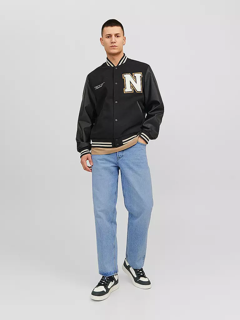 JACK & JONES Jeans Loose Fit JJIEDDIE blau