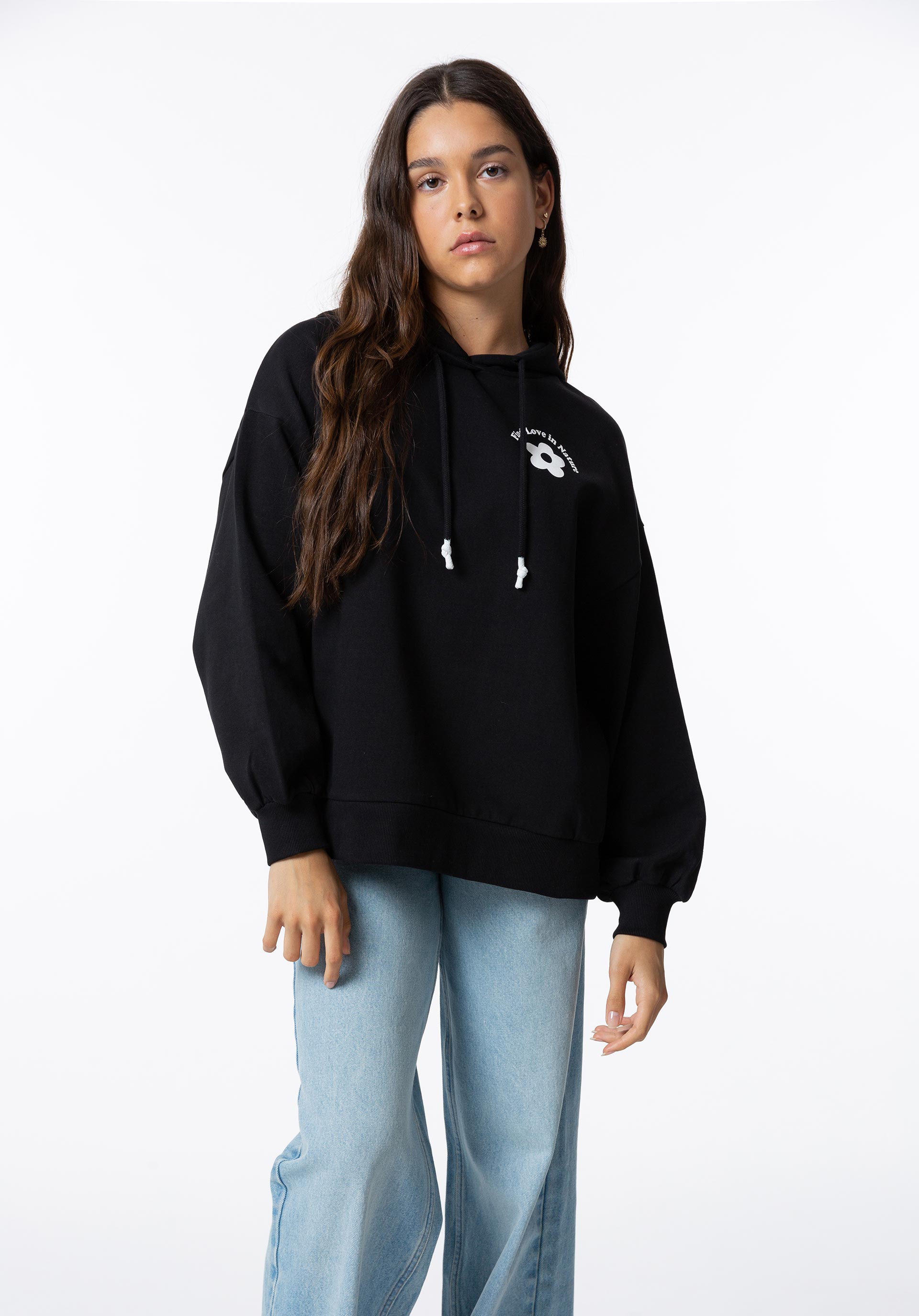 Hoodie com Mensagem nas Costas