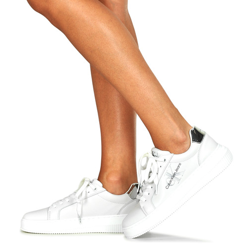 Calvin Klein Jeans - CHUNKY CUPSOLE MONO LTH WN - Blanc