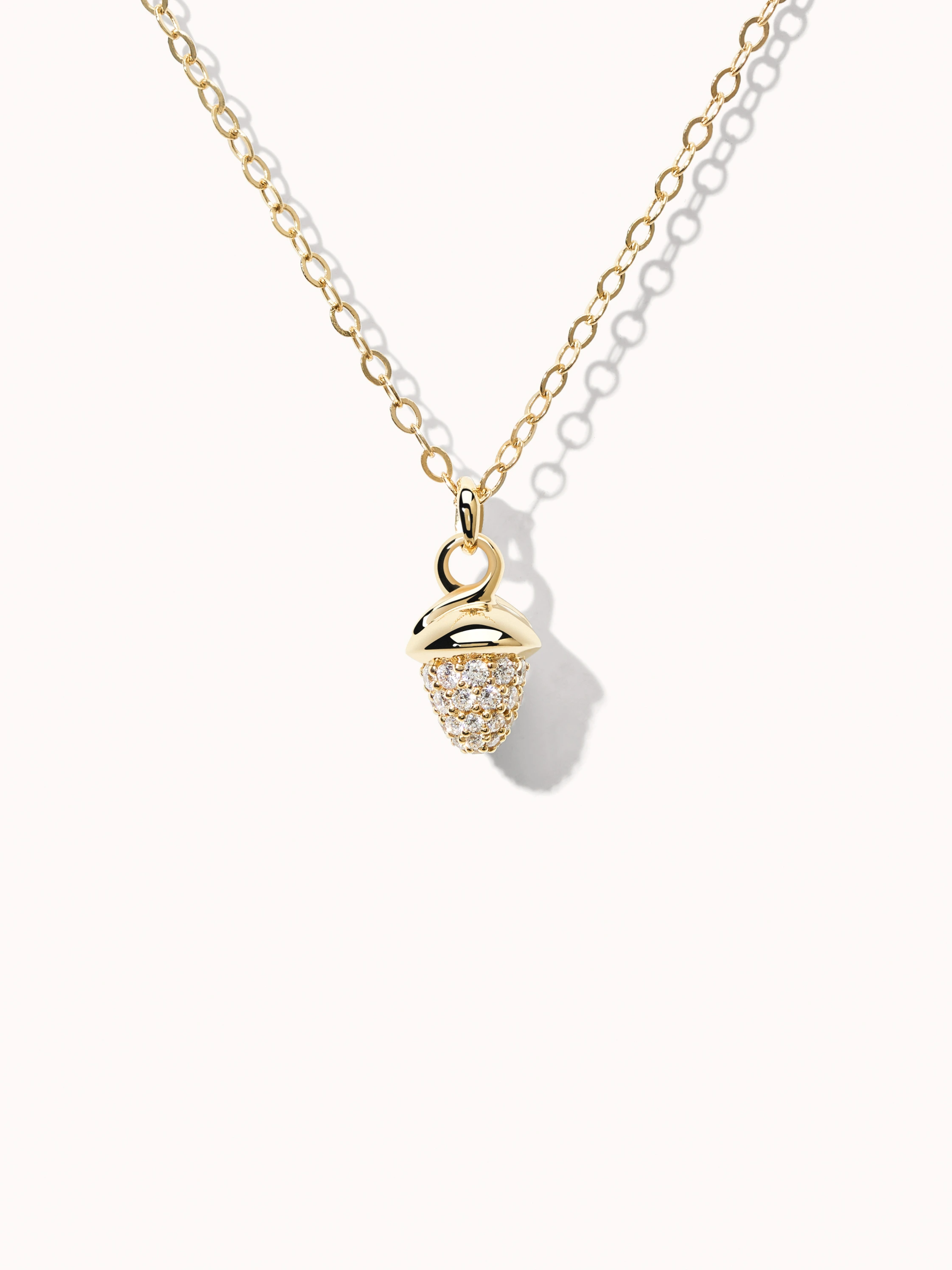 TAMARA COMOLLI Halskette NECKLACE 'MYMIKADO' WITH DIAMOND PAVÉ aus 18 Karat Gelbgold mit Diamant Pavé