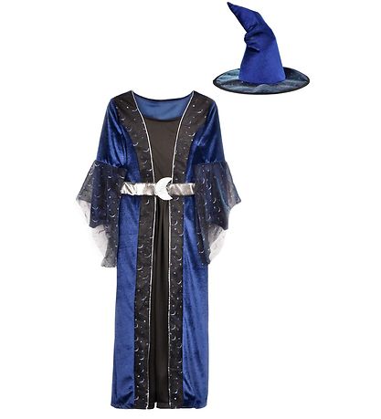 Den Goda Fen Kostüm - Heks m. Hexenhat - Navy/Schwarz