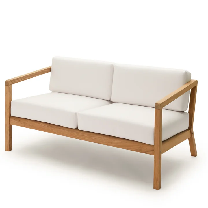 Fritz Hansen - Skagerak Virkelyst Sofa 2-Sitzer, Teak / weiss