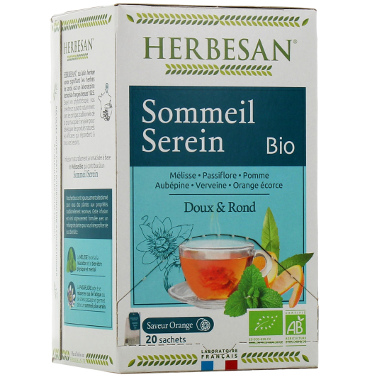 Herbesan infusion bio Sommeil Serein - Tisane pour mieux dormir