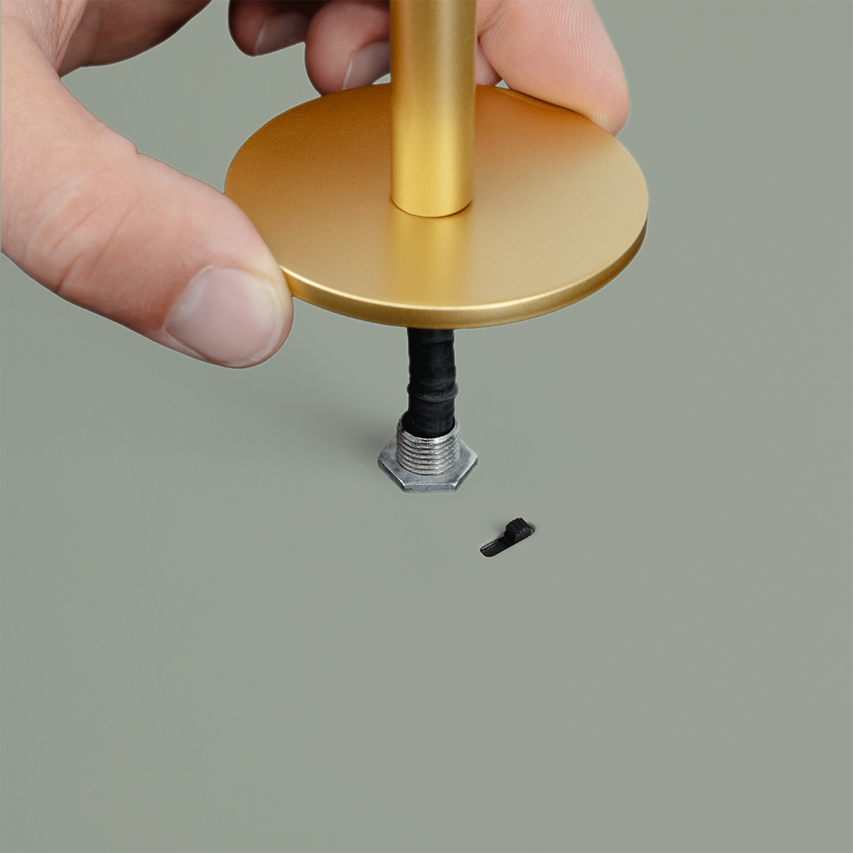 Hanglamp Asteria Plus Mini - met koordset Olijf