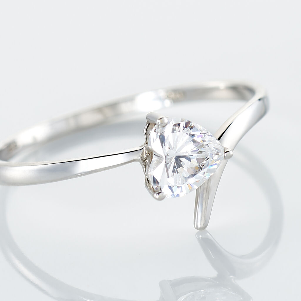 Bague Valeriana Or Blanc Oxyde De Zirconium