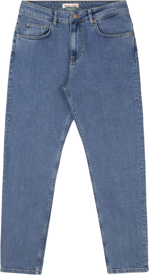 RVLT - Revolution Stone washed blue loose jeans Washed blue