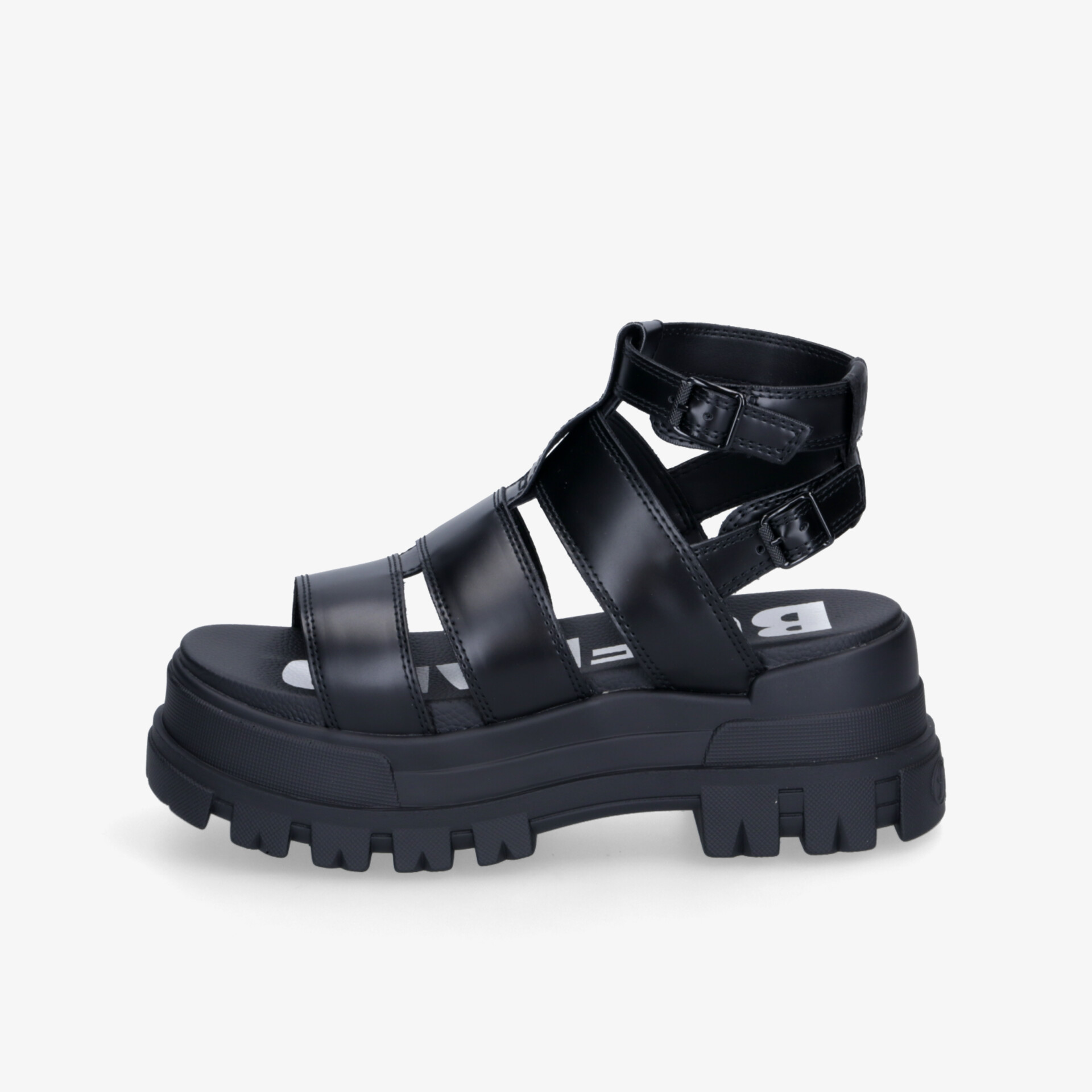 Buffalo Damen Plateausandalen schwarz