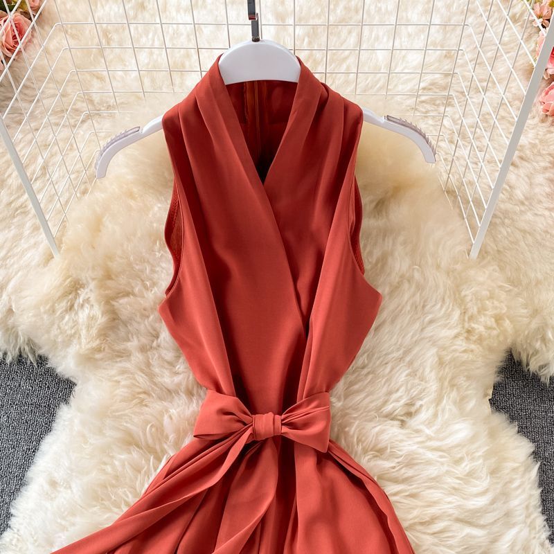Yearnin - Mouwloze jumpsuit met sjerp