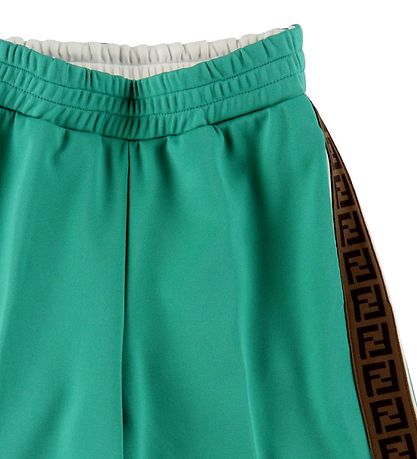 Fendi Shorts -  Grøn m. Logob?nd