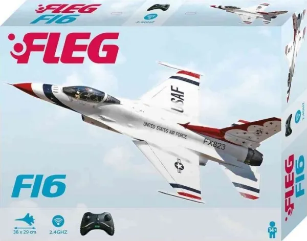 RC fly Fleg F16 klar til at flyve (GF7202)