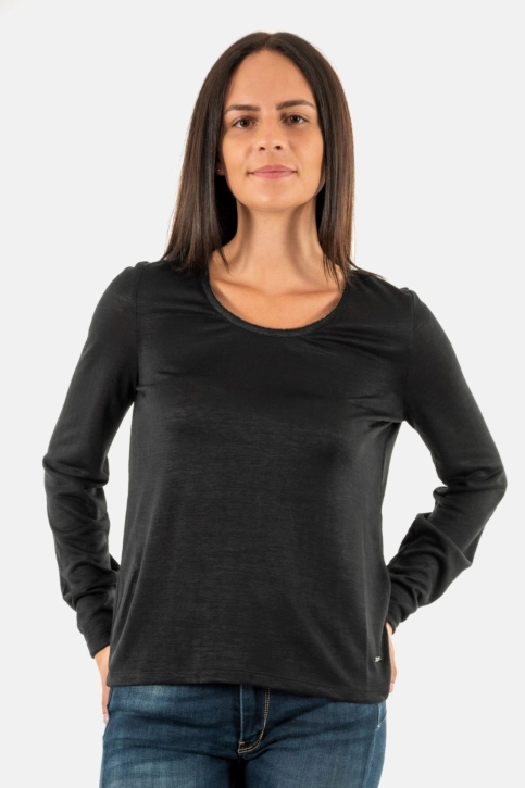 Tee shirt manches longues sun valley 5patelle 9999 noir