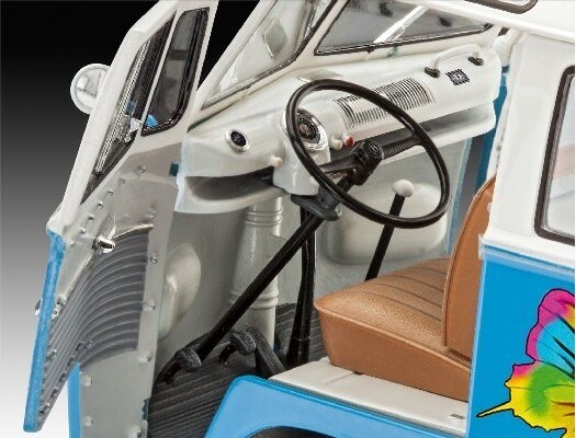 Revell - Vw T1 Samba Bus Flower Power - 1:24 - Level 5 - 07399