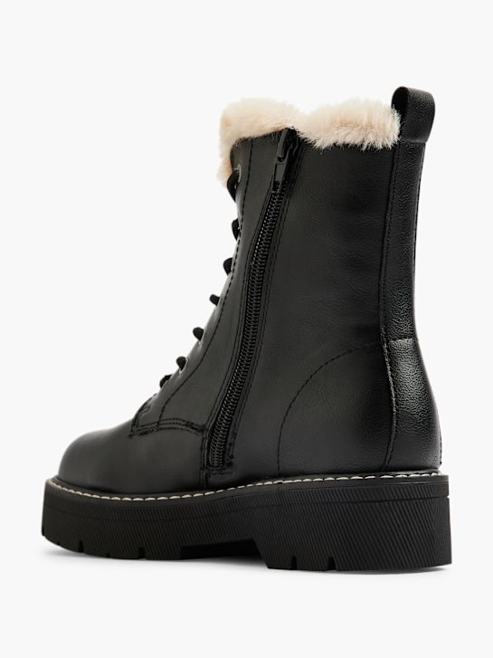 Graceland Schnür-Stiefelette Schwarz