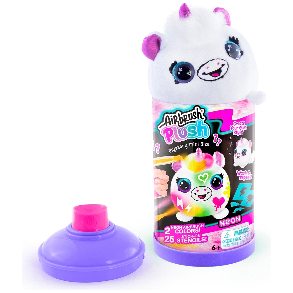 Airbrush Plüsch-Überraschungspackung in Neon-Minigröße, Sortiment