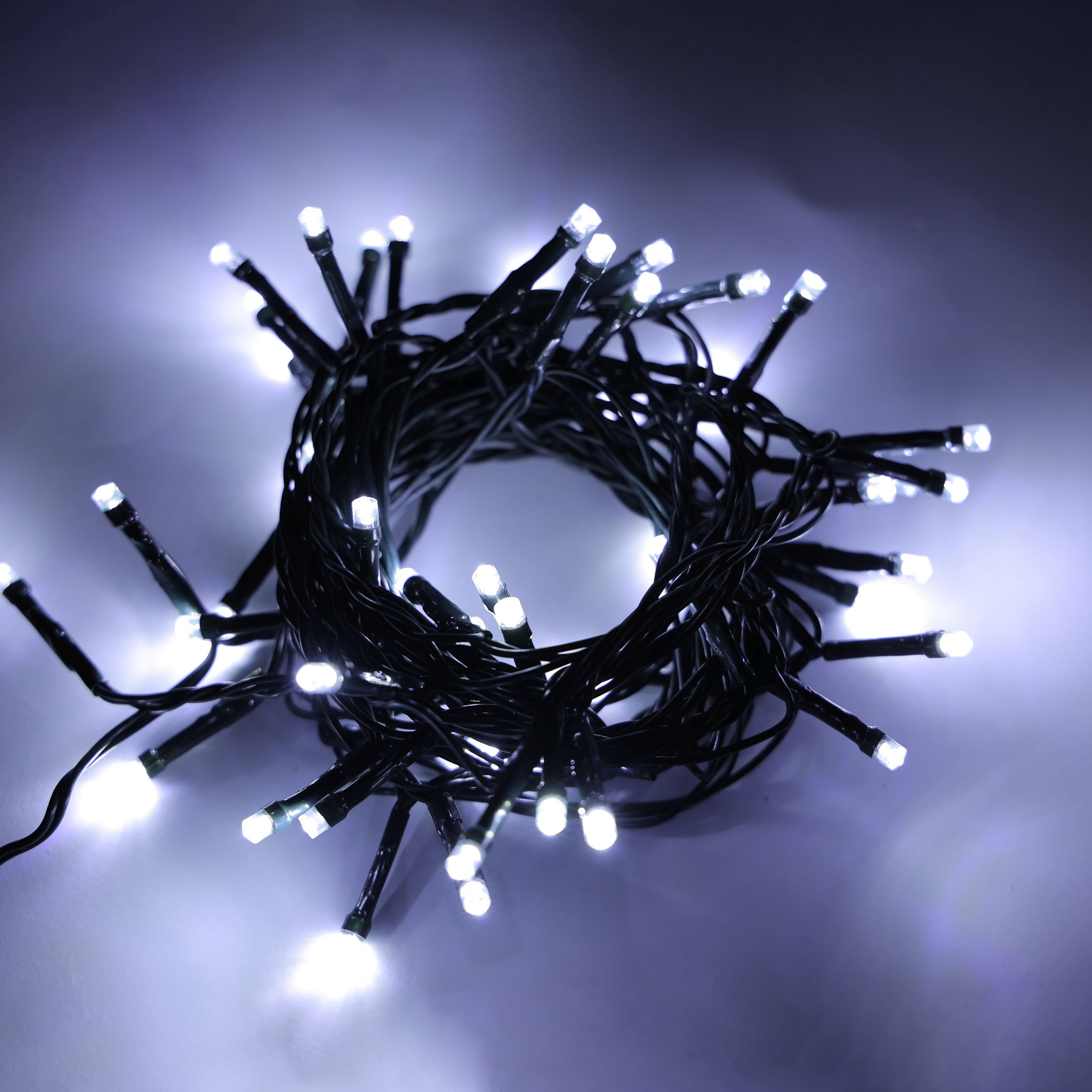 LED Lichterkette 5 m kaltweiss mit Blinkfunktion