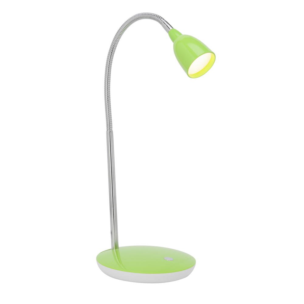 Anthony LED tafellamp in zilver en groen, 2,4W, 250lm