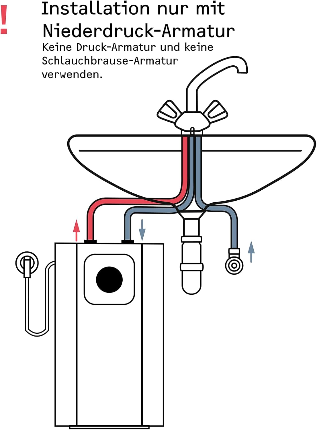 Neueste Generation STIEBEL ELTRON Boiler SNU 10 Plus, antitropf-, thermostop-Funktion, Untertischboiler 10 Liter Niederdruck, mit Stecker 230V, 2 kW, Made in Germany, 204980