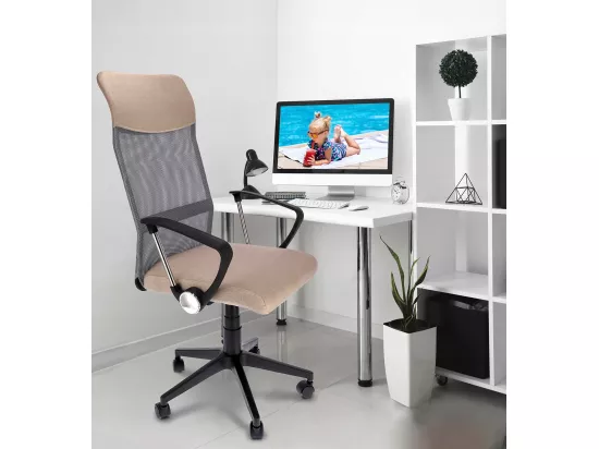 ZOOM fauteuil tissu beige